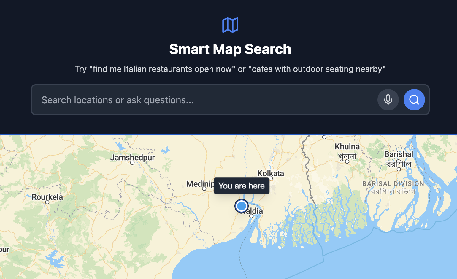 Smart Map Search